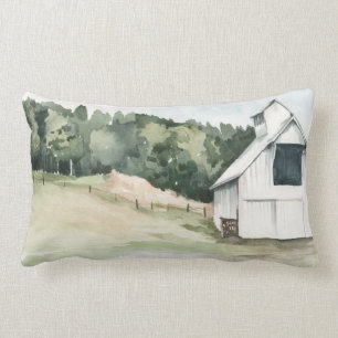 Waterverf White Barn Kussen
