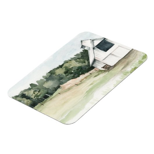 Waterverf White Barn Magneet (Linkerzijde)
