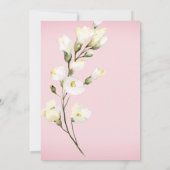 *~* Waterverf White Beach Roos Buds Vrijgezellenfe Kaart (Achterkant)