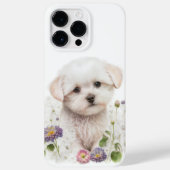 WATERVERF WHITE BICHON FRISE PUPPY DOG Case-Mate iPhone CASE (Achterkant)
