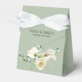 Waterverf White Calla Lilies Bedankdoosjes (Voorkant Zijde)