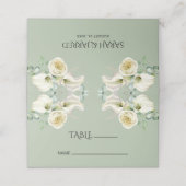 Waterverf White Calla Lilies Plaatskaartje (Buitenkant ongevouwen)