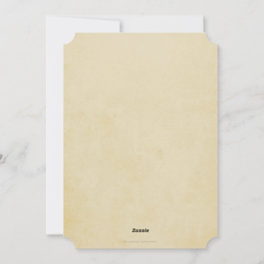 Waterverf White Floral met Happy Easter Flat Feestdagenkaart (Achterkant)