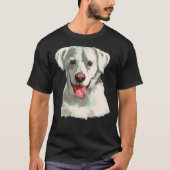 Waterverf White Labrador T-shirt (Voorkant)