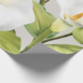 Waterverf White Lily 3 Cadeaupapier (Hoek)