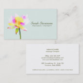 Waterverf White Lotus Holistic Health Spa Visitekaartje (Voorkant / Achterkant)