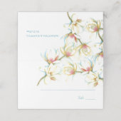 Waterverf White Magnolia Weddenschap Place Card Plaatskaartje (Buitenkant ongevouwen)