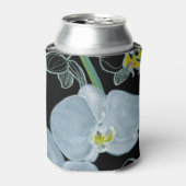 Waterverf White Orchids Pattern Blikjeskoeler (Blikje Voorkant)