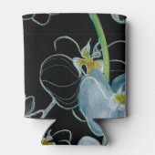 Waterverf White Orchids Pattern Blikjeskoeler (Achterkant)