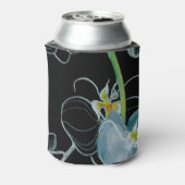 Waterverf White Orchids Pattern Blikjeskoeler (Blikje Achterkant)