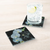 Waterverf White Orchids Pattern Glazen Onderzetter (Schuin)