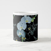 Waterverf White Orchids Pattern Grote Koffiekop (Voorkant)