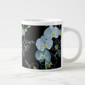 Waterverf White Orchids Pattern Grote Koffiekop (Rechts)