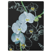 Waterverf White Orchids Pattern Klembord (Achterkant)