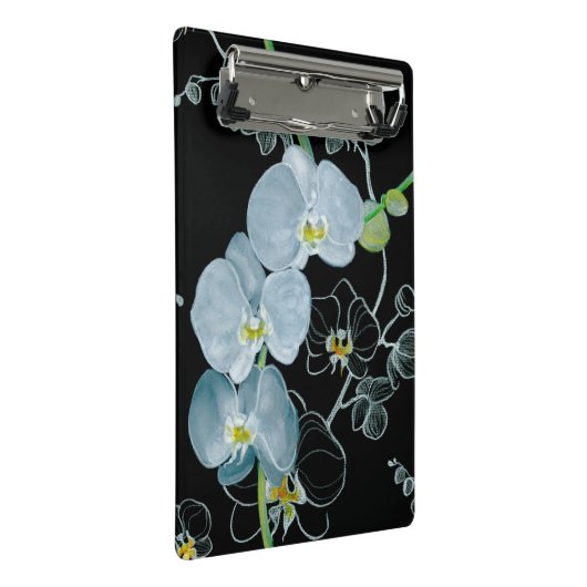 Waterverf White Orchids Pattern Mini Klembord (Schuin)