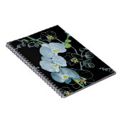 Waterverf White Orchids Pattern Notitieboek (Rechterzijde)