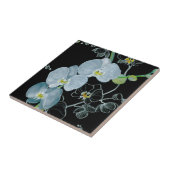 Waterverf White Orchids Pattern Tegeltje (Zijkant)