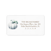 Waterverf White Pumpkin Etiket (Voorkant)