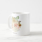 Waterverf White Pumpkin met Gold Glitter Autumn Koffiemok (Voorkant links)