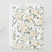 Waterverf White Pumpkins Rozen | BABY SHOWER Kaart (Achterkant)