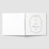 Waterverf White Ribbon Baby's Breath Doop Gastenboek (Volledig)