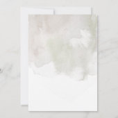 Waterverf White Rose Eucalyptus Floral Bouquet Kaart (Achterkant)