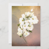 *~* Waterverf White Rose Gold Vrijgezellenfeest Kaart (Achterkant)