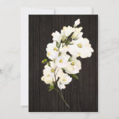 ** Waterverf White Rose Rustiek Vrijgezellenfeest Kaart (Achterkant)