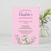 Waterverf White Snowdrops Illustratie Birthday Kaart (Staand voorkant)