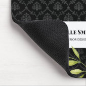 Waterverf White Snowdrups en Laurel Damask Muismat (Hoek)