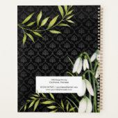 Waterverf White Snowdrups en Laurel Damask Planner (Achterkant)