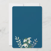 Waterverf White Snowdrups Illustratie Birthday I Kaart (Achterkant)