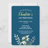 Waterverf White Snowdrups Illustratie Birthday I Kaart (Voorkant)