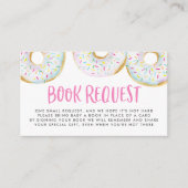 Waterverf White Sprinkle Donuts Boek Aanvraag Informatiekaartje (Voorkant)