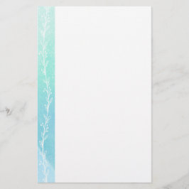 Waterverf White wijnstationery Briefpapier
