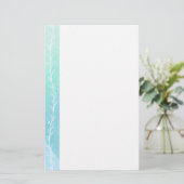 Waterverf White wijnstationery Briefpapier (Staand voorkant)