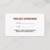 Waterverf wieg Babysit bedrijf Afsprakenkaartje (Achterkant)