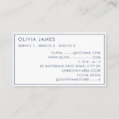 Waterverf Wieg Babysitter Nanny Kinderopvang Kinde Visitekaartje (Achterkant)