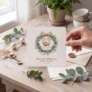 Waterverf wieg eucalyptus Baby Shower