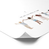 Waterverf, wij zijn kinderen van God Poster (Hoek)