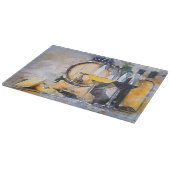 Waterverf Wijn- en kaasstilstand Snijplank (Hoek)