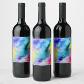 Waterverf Wijn Etiket (Flessen)