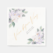 Waterverf Wijn Voor Bruiloften Bloemen Bruidsfeest Servet (Voorkant)