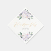 Waterverf Wijn Voor Bruiloften Bloemen Bruidsfeest Servet (Hoek)