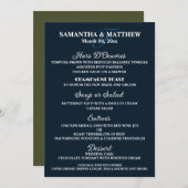 Waterverf wijnflessen land wijngaard menu (Voorkant / Achterkant)