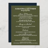 Waterverf wijnflessen wijngaard druiven menu (Voorkant / Achterkant)