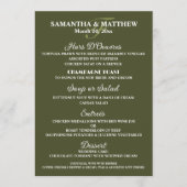 Waterverf wijnflessen wijngaard druiven menu (Voorkant)