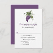 Waterverf Wijngaard | Bruiloft RSVP (Voorkant / Achterkant)