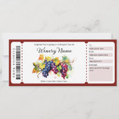 Waterverf Wijngaard Tour Cadeaubon Kaart (Voorkant)