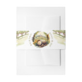 Waterverf Wijngaard Uitnodigingen Wikkel (Voorkant Voorbeeld)